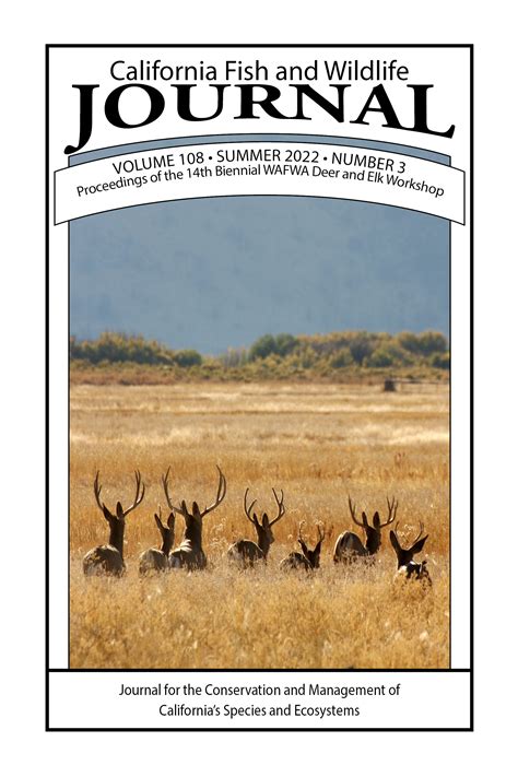 california fish and wildlife journal.